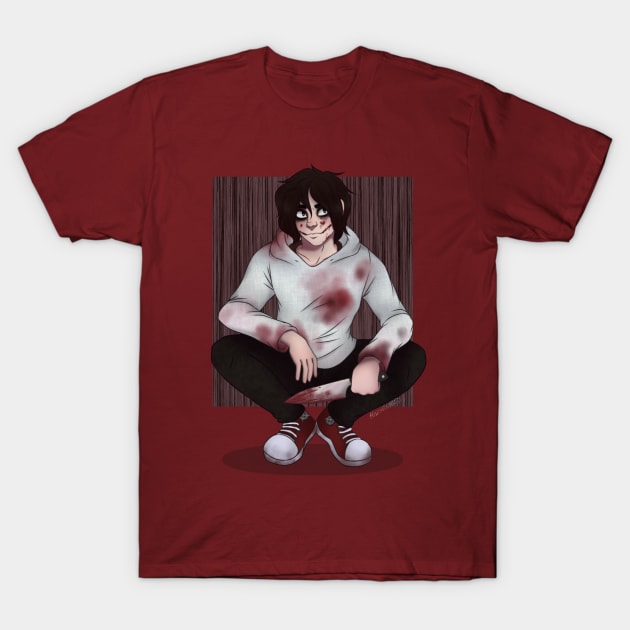 Jeff the Killer - Creepypasta Fanart [1] T-Shirt by Hazardous Demons